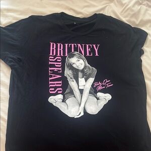 Old Navy Black and Pink Graphic Tee